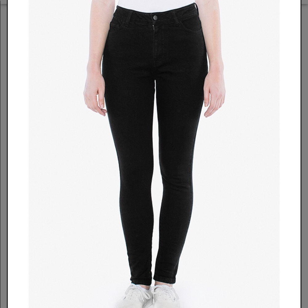 American Apparel high waisted jeans